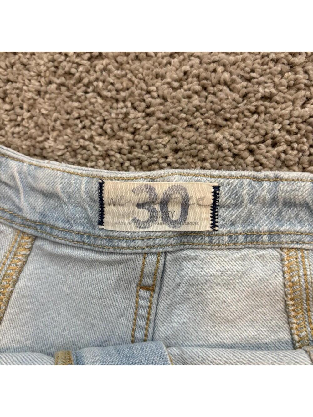 We the Free People Florence High Rise Flare Jeans Women 30X33 Blue Denim Western - Picture 3 of 7